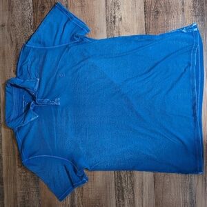 ✌️ John Varvatos Burnout Peace Polo ✌️ Size XL In Blue